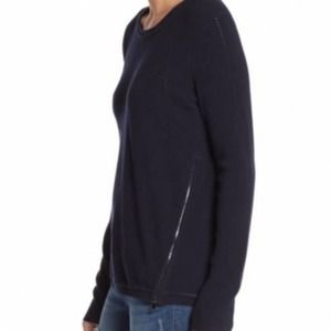 Vince Gray Side Zip Sweater SMALL Crewneck 1397
